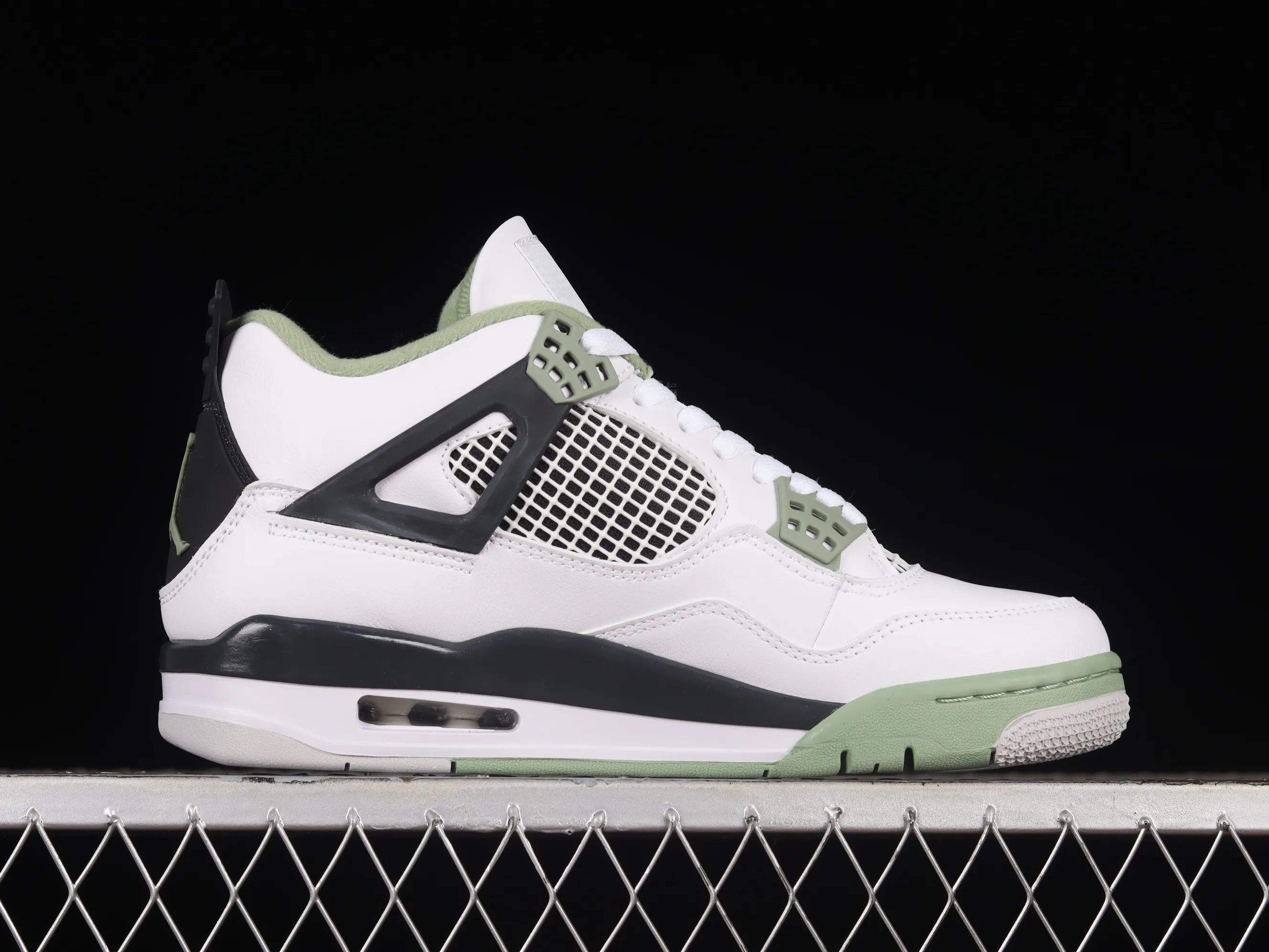 All categories Air Jordan Jordan series basketball shoes Air Jordan 4 X version Air Jordan 4 Retro "Seafoam" AJ4 Joe 4 white and green AQ9129-103
